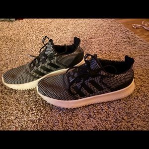 Women’s Black & Grey Adidas Cloudfoam Shoes